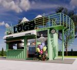 Galvanized Steel Bending 20ft Prefabricated Container for Customized Color