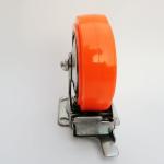 Industrial Trolley Wheels PU Wheel Caster 4-8 Inch Polyurethane Orange Wheel