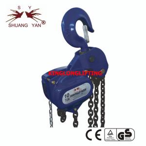 Quality Non Asbestos Lifting Chain Hoist Pulley Block 10 Ton HSZ-10CB wholesale