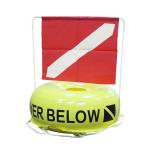 PVC yellow big float wit flag for scuba diving