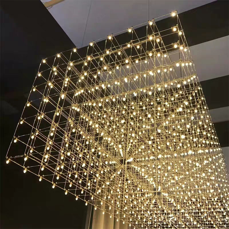 Modern Large Luxury LED Chandeliers Indoor Hotel Decoration Chandelier Lighting(WH-NC-81)