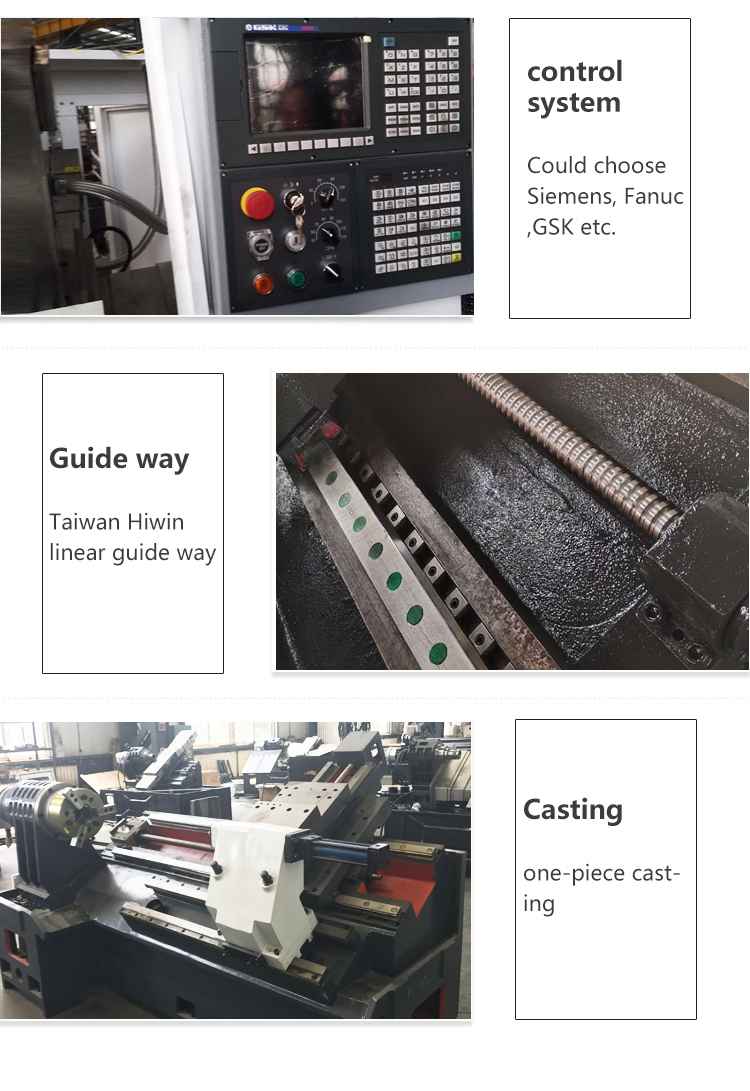 CNC Hydraulic Collet Lathe Machine TCK40 Servo Turret High Speed Slant Bed Cnc Lathe