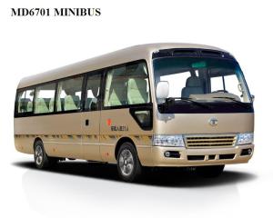 Quality Electric RHD Mini 19 Seater Bus , Mitsubishi Rosa Type Small Passenger Bus wholesale