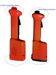 Safety ABS 5.5W Adjustable High Voltage Cattle Prod Shockproof 84cm