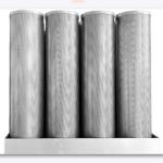 Round Cylinder Chemical Hepa Air Filter For HVAC System 0.1 0.3 Micron