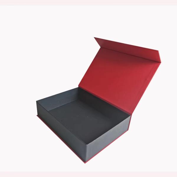 Luxury Custom Magnetic Book Shape Gift Box Hard Paper Flip Cover Magnetic