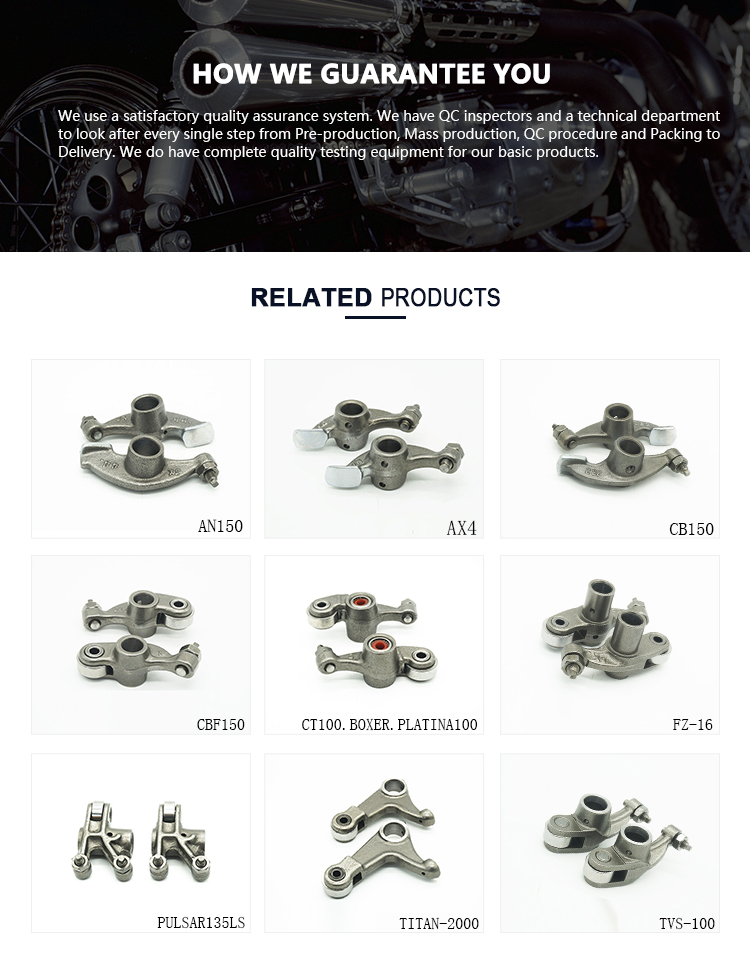 Motorcycle Valve Rocker Arm Assembly CBF150 Motorbike Engine Parts