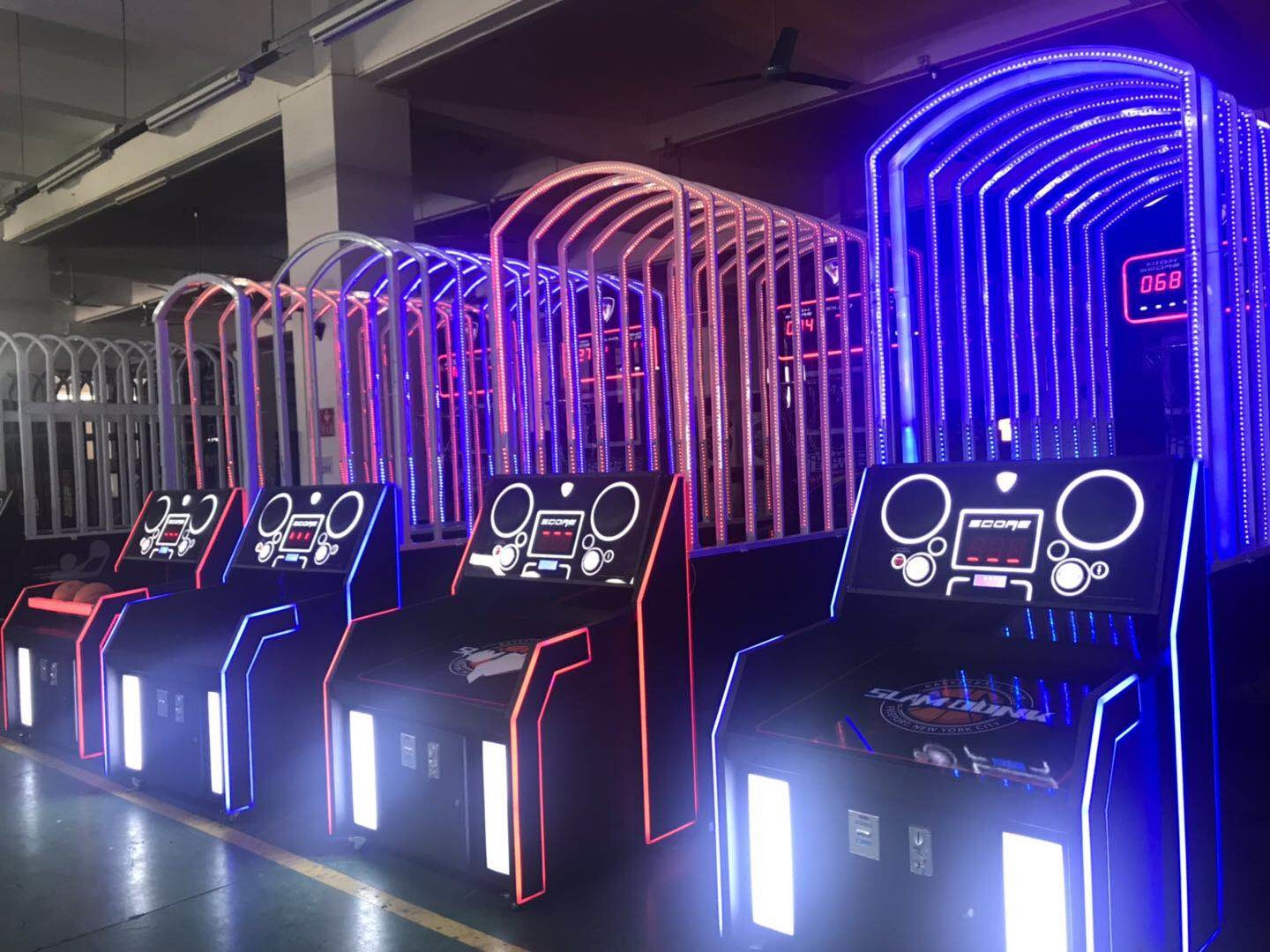 Slam Dunk King Basketball Ball Return Machine , Metal Basketball Arcade Game Machine