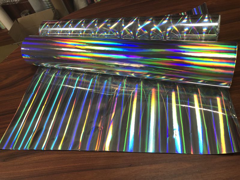 Standard Flexo Rainbow Silver Holographic Foil , Cold Foil Stamping For Packaging