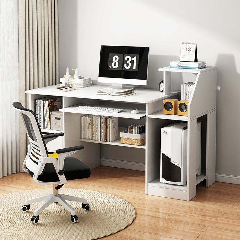 Contemporary Design Home Office Desk with Multifunctional Storage and Main Unit Stand