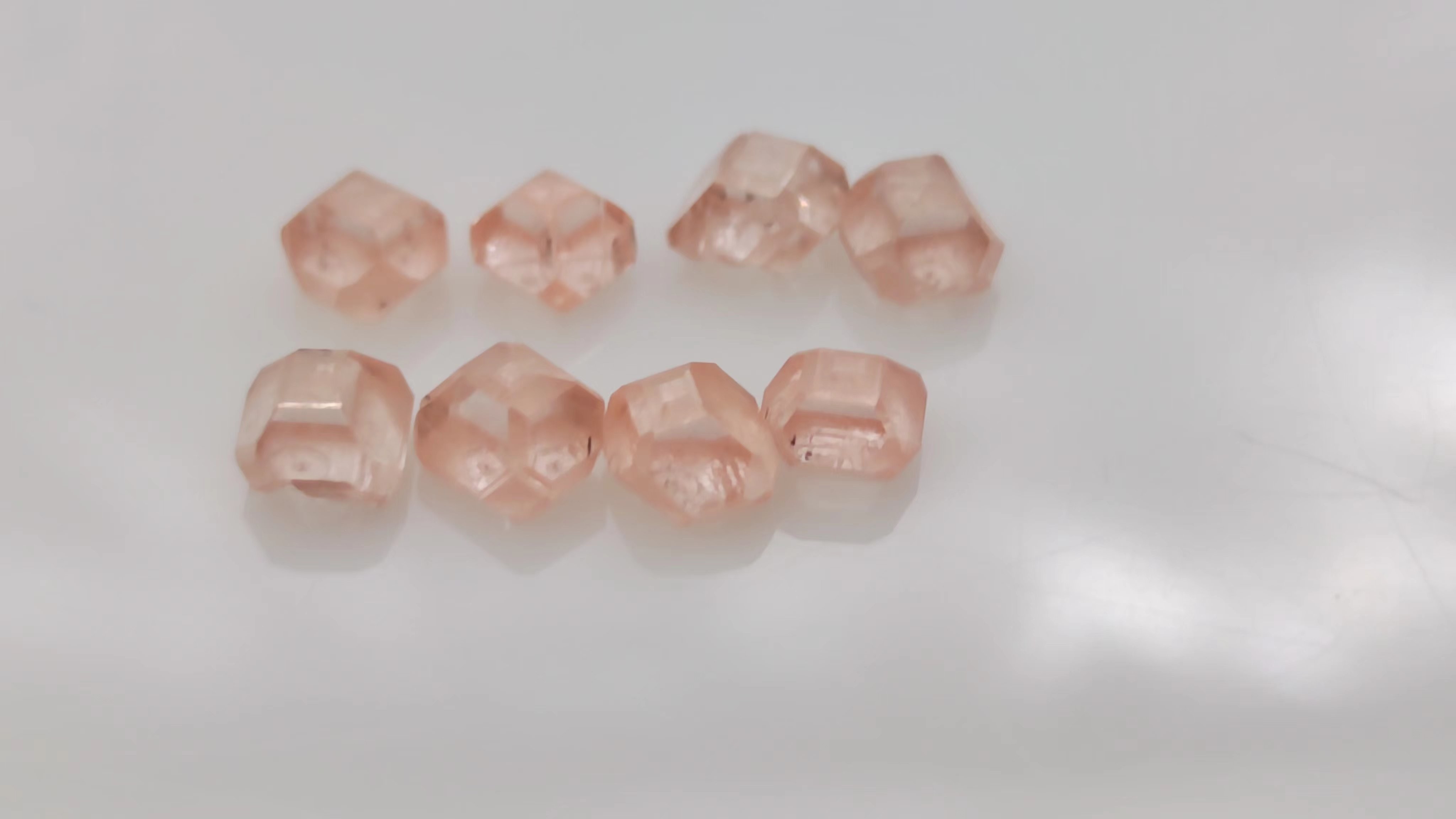 Pink cvd hpht lab diamond vvs vs pink rough diamond pink raw uncut hpht rough lab grown diamond for jewelry