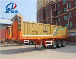 Semi-Trailer Side Dump Truck with Tri Axle Hydraulic Cylinder Axle/Size Optional