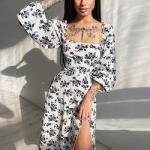 Elegant Women Dresses, Floral Casual Dress for Women