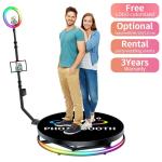 Stabler Strong Metal Tempered Glass 360 Photo Booth Perfect for Birthday
