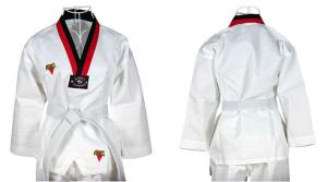 Quality 110-180cm white Custom taekwondo clothes uniform suits manufacturer wholesale