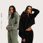 Custom Casual Tracksuit Oversized Sweatshirt Training Wear Plain Dyed