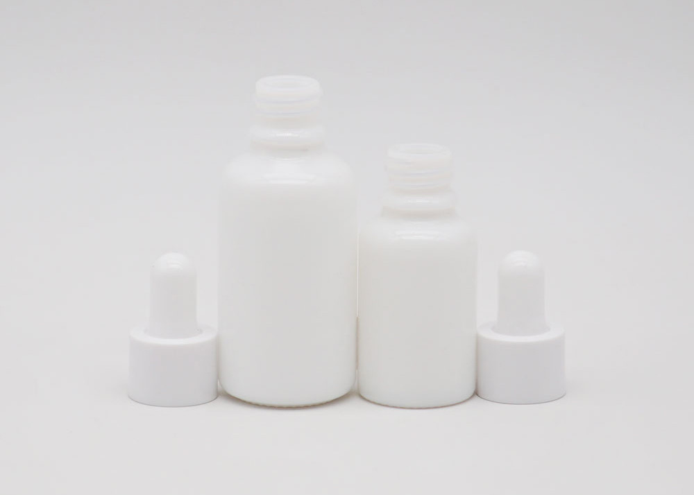 30ml Cylinder Cosmetic Oil Glass Bottle With Various Droppers