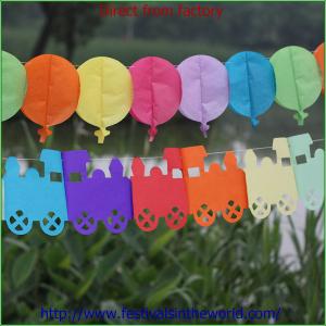 Quality colorful tissue paper party garland wholesale