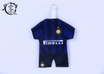 Soccer Fans Car Decoration Items Window Mini Jersey With Sucker Hanger Promotion