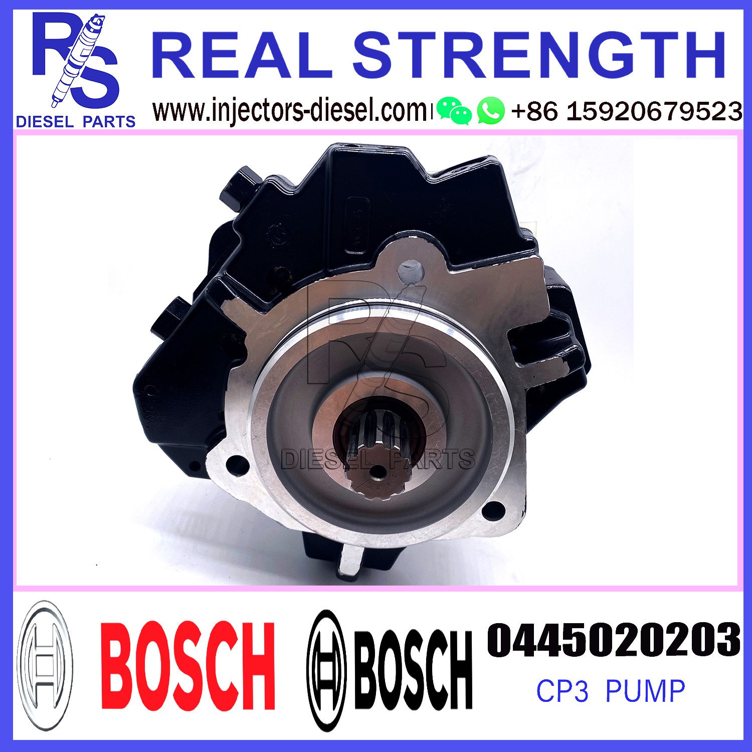 0445020203 Bosch Injection Pump (CR/CP3S3/L110/30-789S) (CP) for Man