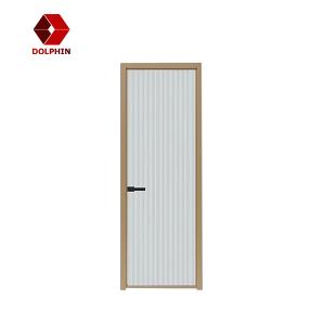 Quality Powder Coated Aluminum Casement Door Glass Slim Narrow Frame wholesale