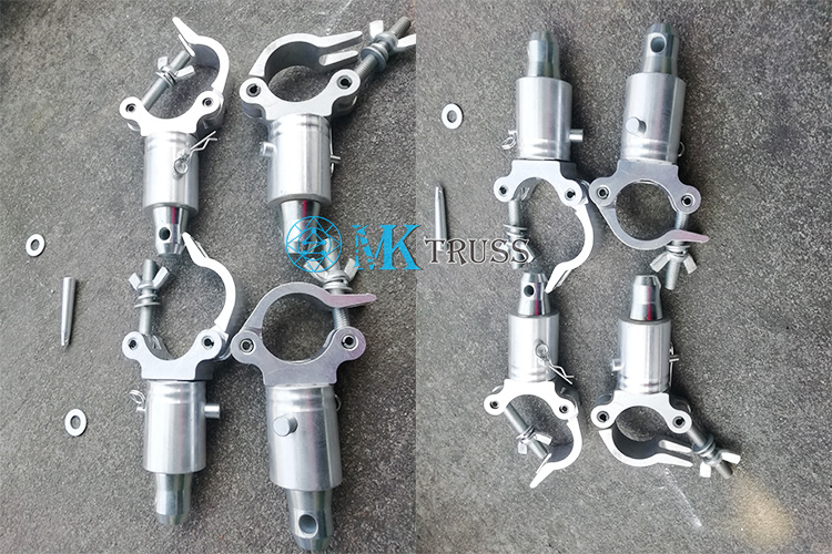 Aluminum Alloy 50mm Half Coupler for Triangle Ladder Stage Lighting Truss Rigging