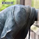 Outdoor Bronze Garden Statues Custom Wall Piercing Human Art