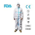 Microporous Disposable Protective Gowns Waist Tied Easy Adjustable Tightness