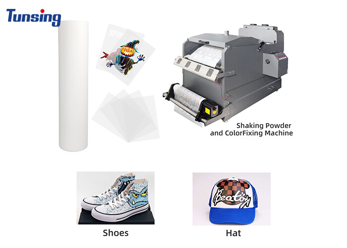 Hot Peel Cold Peel Heat Transfer PET Film Roll DTF Film For Textile Printing