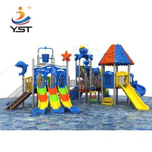 Quality Most popular children outdoor playground theme combined slide wholesale