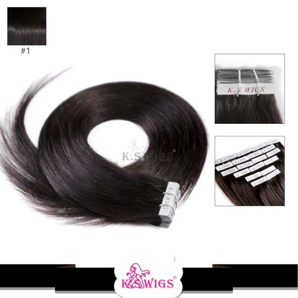 Wholesale Perfect Quality 100% Black Ombre color Indian thick Tape on Human hair