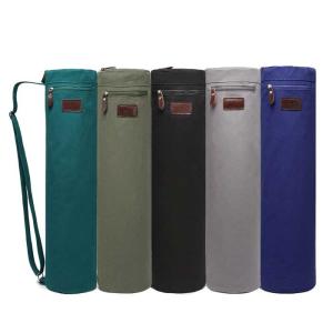 Quality 70×14cm Cotton Canvas Zipper Fashion Yoga Mat Bag Regular Color wholesale