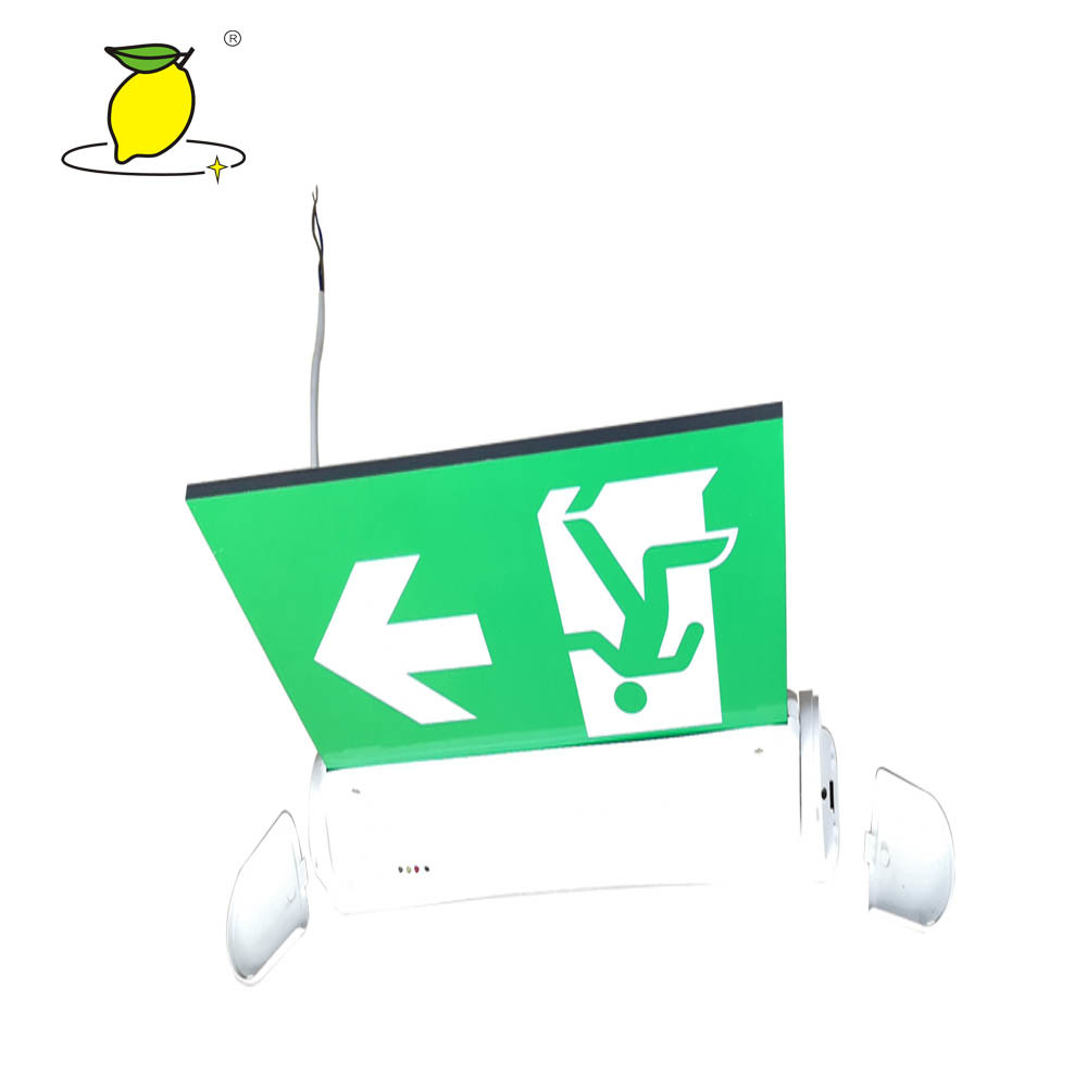 Green products led exit signs emergency lighting emergency led light rechargeable fire exit sign