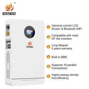 Quality 25.6V 200Ah 5.12kwh home energy storage battery Wall-Mounted Model Energy Storage Battery system wholesale