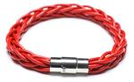 Leather Bracelet, Stainless Steel Clasp