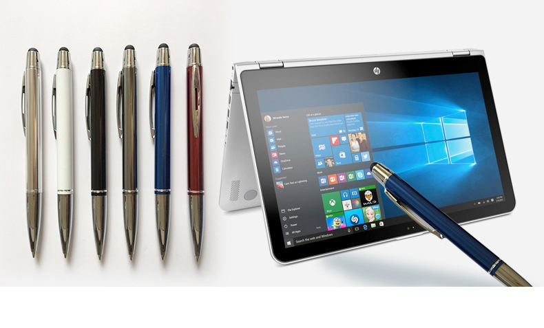Logo Customization Options Metal Smartphone Screen Touch Stylus Ball Pen for Promotion