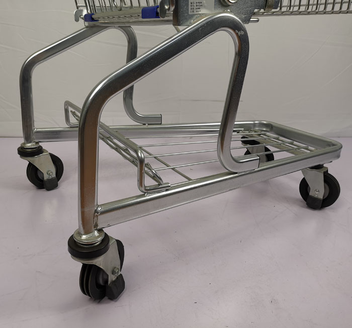 German Style 125L Grocery Trolly Cart Foldable Shopping Trolley With Elevator Wheels