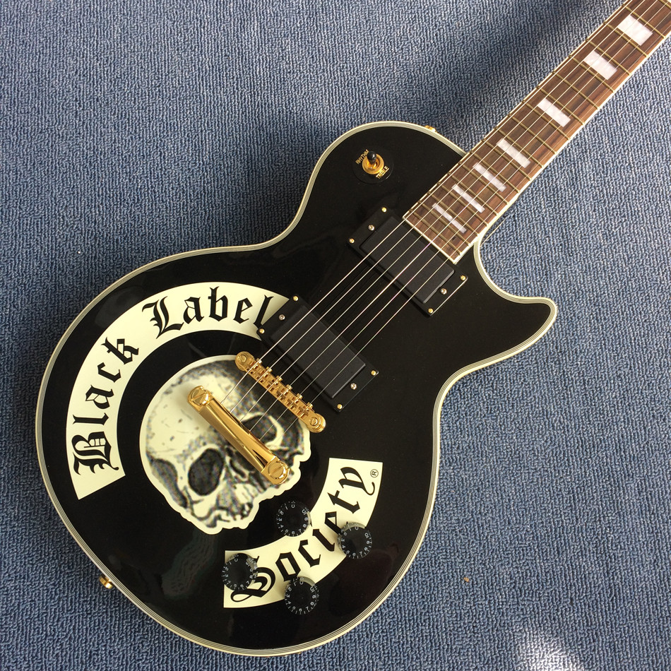 New style high-quality custom LP electric guitar, Skeleton printing,Rosewood Fingerboard,free shipping