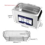 180w Ultrasonic hardware Cleaner jewelry optic lens 4.5L 1.19 gal cleaning