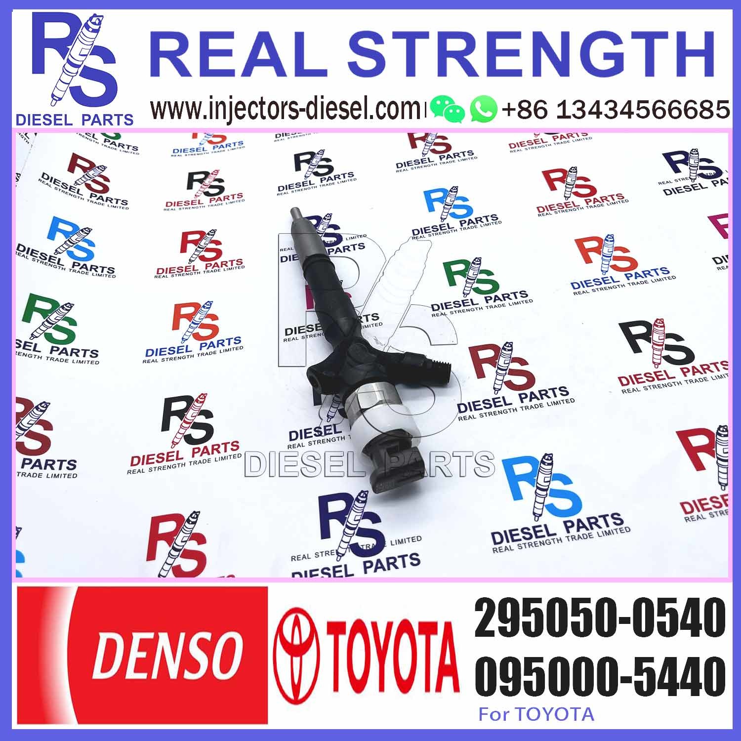 common rail injector 23670-0L110 23670-09380 23670-30420 diesel fuel injector 295050-0810 295050-0540 for Toyota 2KD-FTV
