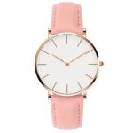 Stylish Black Leather Wrist Watch ODM Leather Men'S Wrist Watch ISO Certificate