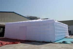 Quality Huge tent for garden party events wedding colorful lighting Square bubble tents wholesale