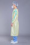 EO Disinfecting Washable Yellow Stripe Reusable Isolation Gown