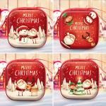 Mini Red Tinplate Christmas Coin Purse Christmas Tree Pendant