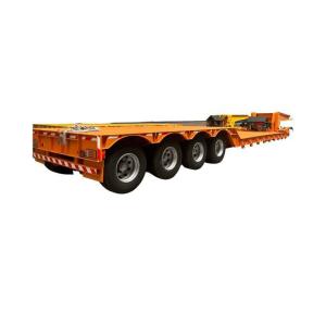 Quality 150t Load Capacity Lowbed Truck 60 Ton Semi Trailer for Heavy Equipment Transportation wholesale