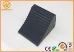 Vehicle Garage Parking Lot Rubber Wheel Stopper , Heavy Duty Truck Wheel Stopper