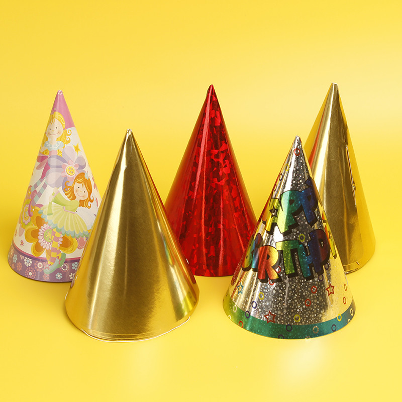 Cone Birthday Party Hat Kraft Paper For Children Any Festival Recyclable