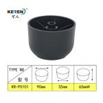 Round Height 65mm Dia 90mm Plastic Sofa Furniture Feet Legs