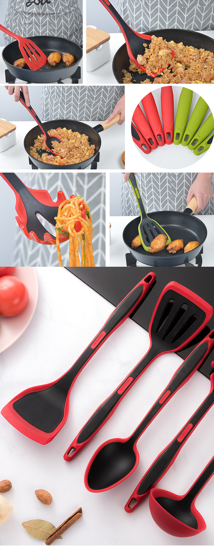 Customized Reusable Non Scratch Silicone Cooking Oil Brush