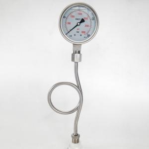 Quality 100mm Hydraulic Pressure Gauge 3000 Psi KL 1.0 Bottom Mount Pressure Gauge wholesale